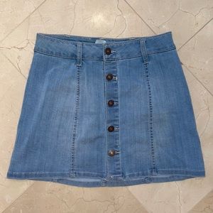 Tilly’s Button Down Jean Skirt